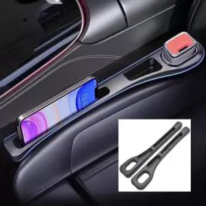 프라픽  자동차 틈새 수납 차량 시트 사이드 포켓 블랙 1세트 정리 용품 차량용 사이드포켓