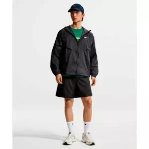 나이키 NIKE 윈드러너 언라인드 풀집 UV 자켓 재킷 M - 블랙:화이트 / IO9628-010 253130