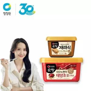청정원 순창 찰고추장 2kg + 재래식생된장 500g