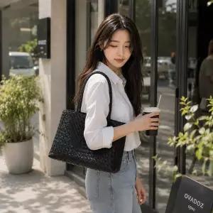 [드래곤디퓨전] 토트백 산타크로체 스몰 드래곤백 블랙 8893-BK