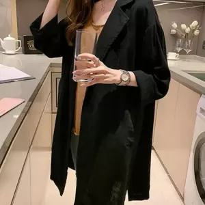 (다올)여성 린넨 자켓 봄 가을 3컬러 베이직