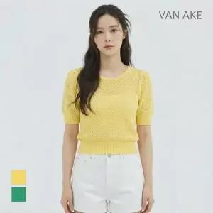 [반에이크] 짜임패턴 반팔니트_VB36KTQ310Z
