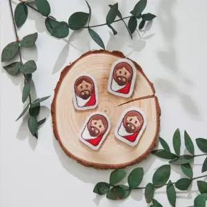 예수님 자수 패치 와펜