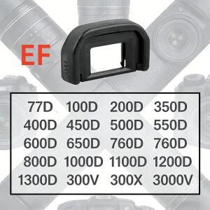 캐논 700D 1000D 300X 3000V 카메라 액세서리용 EF 아이컵 소프트 실리콘 아이피스 고무 캡