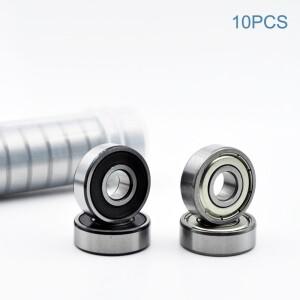 10pcs 608 ZZ 2RS 8*22*7mm 2Z DDU 베어링 8mm 내부 보어 롤러 스케이트 보드 휠
