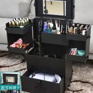네일아트 캐리어 화장품정리대 3단 휠 수납 아티스트