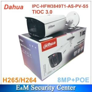 Dahua IPC-HFW3849T1-AS-PV-S4  IPC-HFW3849T1-AS-PV-S5  POE IR 능동 억제 총알 WizSense 네트워크 카메라