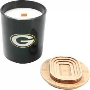 프로퍼폼 홈 NFL 그린 베이 패커스 스타디움 우드 탑 글래스 캔들