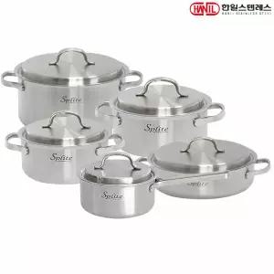 한일스텐레스 스플릿 통5중 인덕션 스텐레스 냄비세트 5종(편16+양18+20+24+전24)