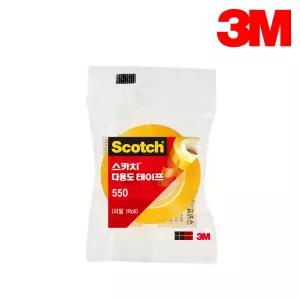 3M 스카치 다용도 테이프 1인치 코어 리필 550 12mmX20m 투명