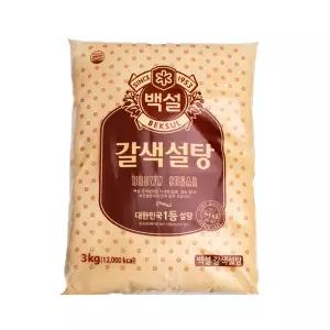 백설 갈색설탕 3kg 중백당
