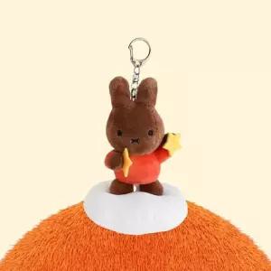 미피 드림 키링 가방고리 열쇠고리  인형 13cm 스탠딩 브라운 (37337655)