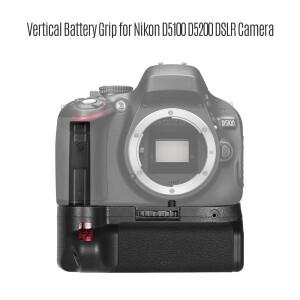 Andoer 수직 배터리 그립 홀더 니콘 D5100 DSLR 카메라 EN-EL 14 구동 액세서리