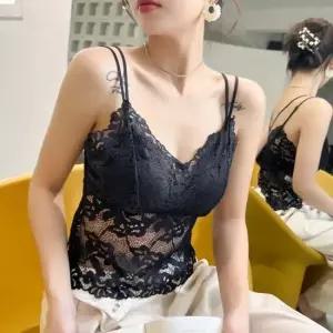 끈나시 이너 민소매 브라탑 어드 레이 스 나시 끈나시 슬립 민소매 레이스나시