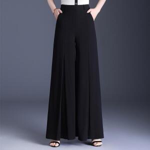 픽호샵 여성 쉬폰 와이드 바지 A라인 슬림핏 치마바지 봄여름 롱 하이웨스트 캐주얼
