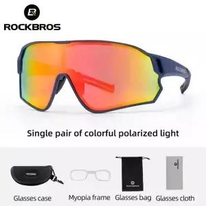 ROCKBROS 남녀공용 사이클링 안경 편광 스포츠 자전거 UV400 고글 구글 Mtb 러닝 선글라스
