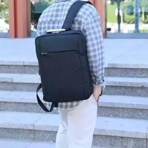 [르에센1st] 스퀘어 2색 백팩 출퇴근 수납가방 학생가방 노트북