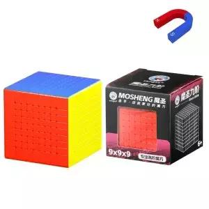 Sengso Mosheng 9x9 마그네틱 매직 큐브 Shengshou 스티커없는 전문 퍼즐 장난감 선물 Cubo Magico
