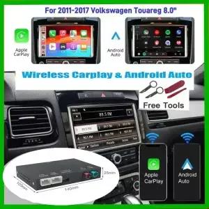 폭스바겐 8인치 투아렉 RNS850 에어플레이 VW 카플레이용 CARABC 무선 어댑터 안드로이드 오토 레트로핏