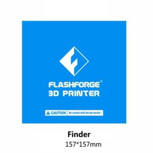 1pcs 157*157mm 파란색 가열 침대 테이프 인쇄 스티커 Flashforge Finder 3D 프린터 용 플레이트 테이프 구