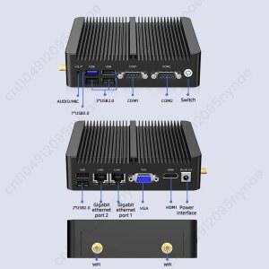 펠트 원단 RS458 232 컴퓨터 4G N2840 산업용 미니 호스트 N5095 듀얼 네트워크 시리얼 J1900 저전력 Linux Ubuntu 임베디드 팬리스