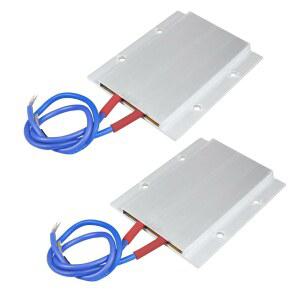 2PCS PTC 발열체 110V AC/DC 절연 일정 온도 세라믹 회로 조절 히터 공구 플레이트 알루미늄 쉘 50W (110V 110C)