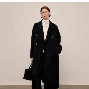 원픽 여성 쇼핑몰 가을 캐주얼 터틀넥 롱 모직 코트