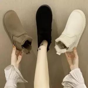 데일리 안감 슈즈 발편한 기모퍼 밸트부츠 베이지 갈색부츠 화이트 겨울부츠 퍼부츠
