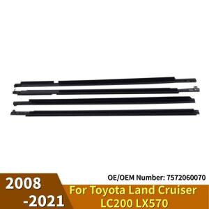 엠보싱 원단 도요타 랜드 크루저 LC200 LX570 2008 4Pcs 방수 압력 스트립 씰링 자동차 외부 액세서리 7572060070