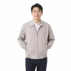 [파파브로] 남성 간절기 리브밴드 오피스 워크웨어 점퍼 HA-JUA-A