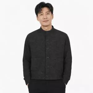 [파파브로] 남성 이중 골지 크롭스타일 가디건 LM-CA-CROP