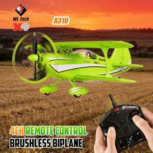 Wltoys A310 4채널 RC 비행기 브러시리스 무선 조종 폼 고정익 모델 항공기 장난감 전동 야외 게임 소년용