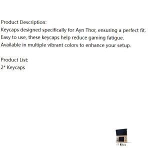 Ayn Thor 게임 콘솔용 버튼 커버 캡 스냅 보호 트리거 키캡 피로 감소에 도움을 주는 액세서리