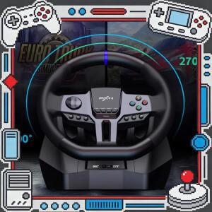 V9 Gen2 게이밍 스티어링휠 270도 /900 레이싱 볼란테 PS4 호환/PS3 호환/PC 윈도우 81011/스위치/엑스박