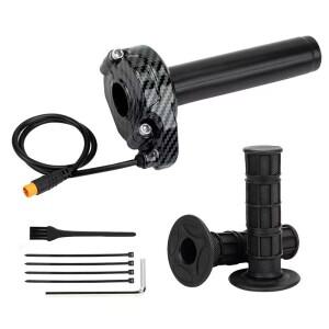 Macfox호환용 Ebike 풀 트위스트 스로틀 3핀 서론 스타일 그립 키트 12V~72V Happyrun Freego Heybike에 사