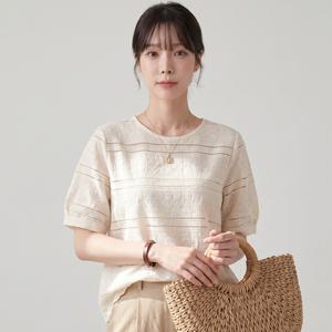 카라 KARRA 캔디펀칭블라우스_A4M0446