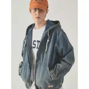 [AK수원점] [후아유] 공용 Denim Hoodie Zip-up WHJKF2293U