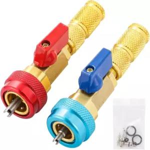 R134A 밸브 코어 퀵 리무버 설치기 R12 고압 도구 A/C 냉매 10PC