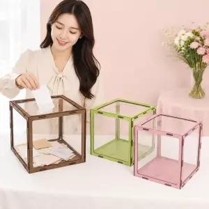 아크릴박스 응모함 추첨함 뽑기통 투표함 모금함 경품함 식권함 투표상자 선거 기부 투명 아크릴