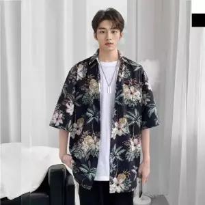 [하프클럽/]남자 여름 휴양지 바캉스 해변 반팔 남방 셔츠 해변룩