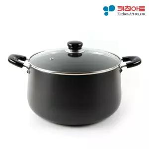 키친아트 쥬노 블랙 경질냄비 곰솥 28cm