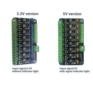 모터 속도 제어 LED 조명 밝기 8 채널 MOSFET 스위치 모듈 광 커플러 절연 PWM MCU PLC 증폭