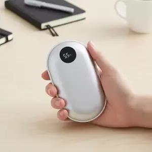 보조배터리 충전식 손난로 핫팩 전기 양면발열 컴우드 휴대용 CW-W5000A