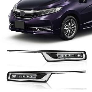 혼다 피트 셔틀 2019 2020 2024용 LED DRL 주간 주행등 자동차 안개등 앞 범퍼 액세서리
