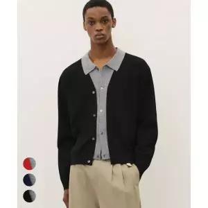 SUARE 울 워셔블 레이어드 가디건 - 3 COLOR 126725