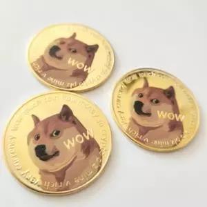 돌잡이 동전 물건 DOGE 행운의 비트코인 BB0288 COIN 주화 신박템 게임돈 신기한 황금 소품