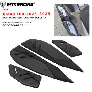 MTKRACING For YAMAHA XMAX300 2023-2025 오토바이 발 페그 플레이트 미끄럼 방지 페달 플레이트 발판 풋
