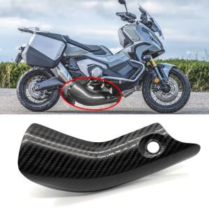 오토바이 배기 시스템 중간 탄소 섬유 연결 파이프 열 실드 커버 가드 Honda X-ADV 750 ADV750 용 Anti-Sca
