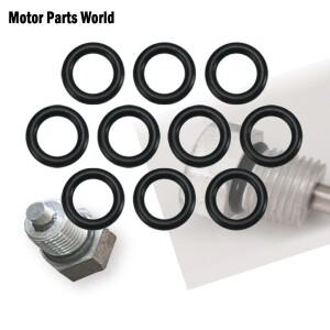 10PCS 오토바이 트윈 캠 O-링 오일 드레인 플러그 블랙 11105 Harley Sportster XL Dyna Softail Touring