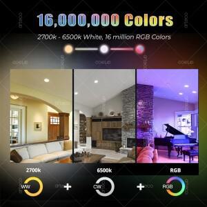 투야 E27 E14 GU10 전구 와이파이 지그비 블루투스, 밝기 조절 스마트 LED 램프, 2700-6500K 알렉사 아마